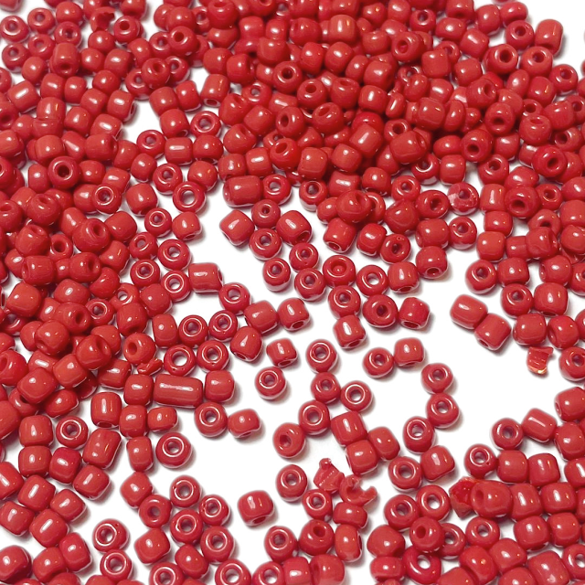 MOSTACILLAS 4X2.5MM OPACAS - ROJO