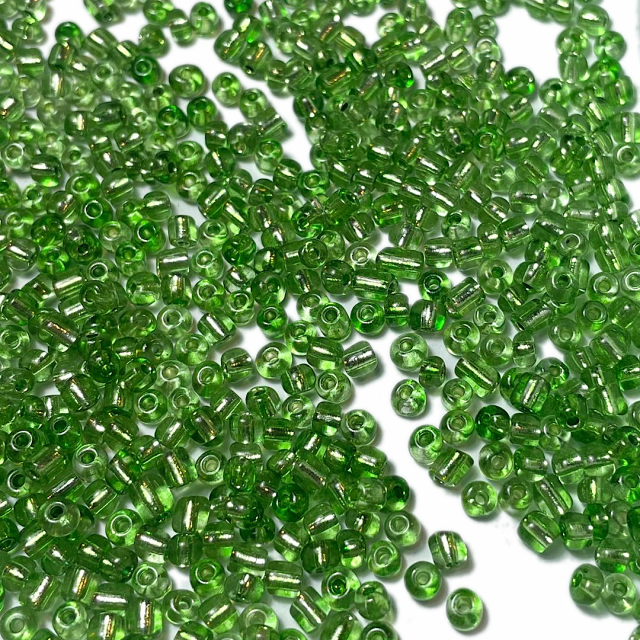 MOSTACILLAS 4X2.5MM PLATEADAS - VERDE CLARO