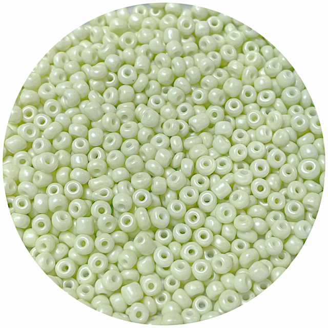 MOSTACILLAS 4X2.5MM PERLADAS - VERDE CLARO