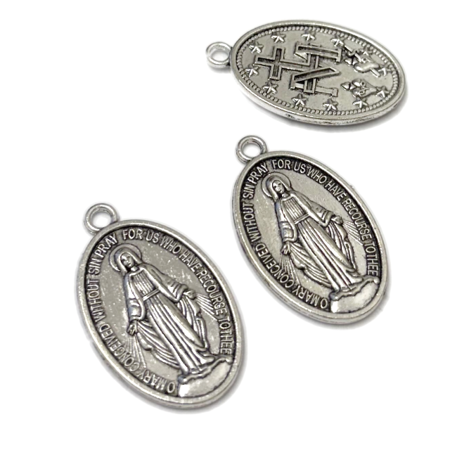 MEDALLA VIRGEN MILAGROSA 37X25MM
