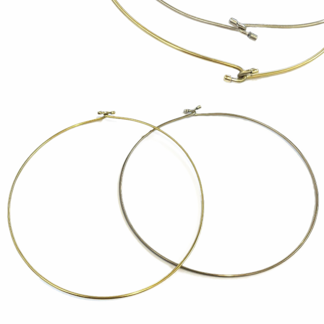 GARGANTILLA 2MM (14CM EL DIAMETRO) ALPACA - LATON