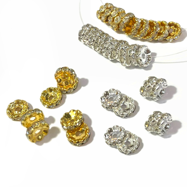 SEPARADOR STRASS 10X4MM FLOR - 695