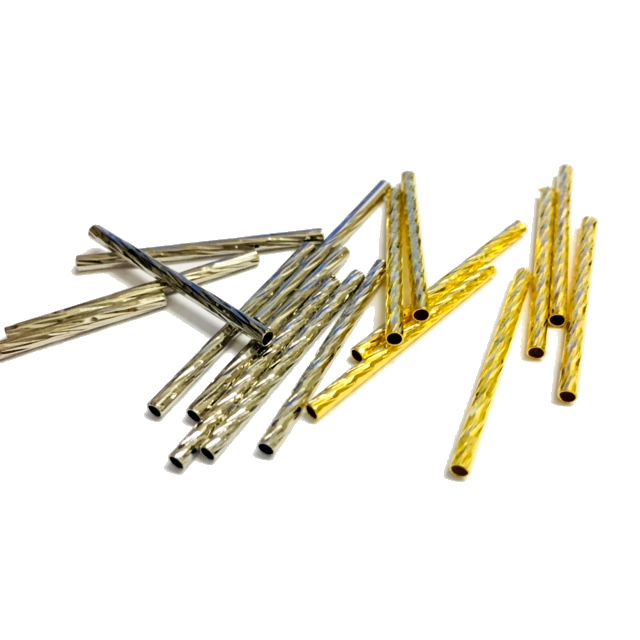 TUBITOS RECTOS LABRADOS 1157-39 - 30X2MM