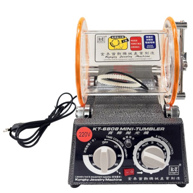 MAQUINA PULIDORA TAMBOR ELECTRICA PARA JOYERIA - KINGTY KT-680