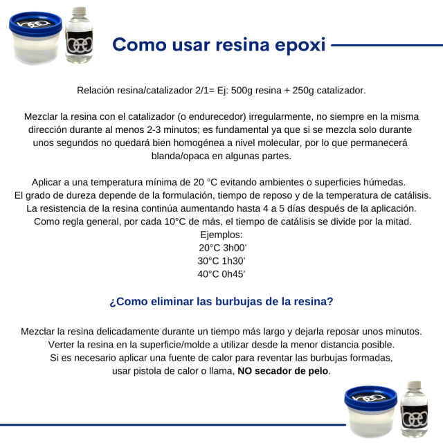 RESINA EPOXI 500G + CATALIZADOR 250G = 1U