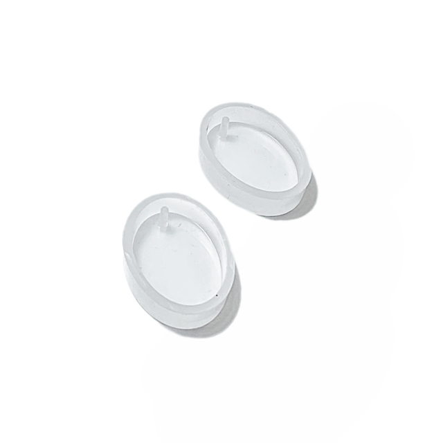 MOLDE SILICONA PARA RESINA OVALO 28X20X7MM