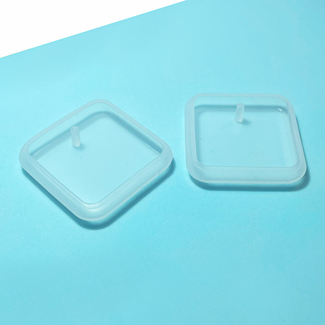 MOLDE SILICONA PARA RESINA CUADRADO REDONDEADO 40X7MM