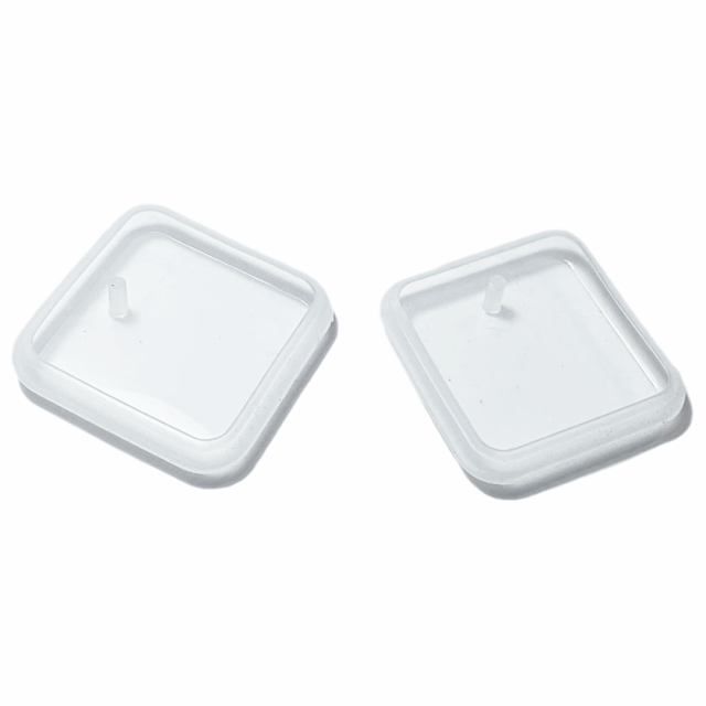 MOLDE SILICONA PARA RESINA CUADRADO REDONDEADO 40X7MM