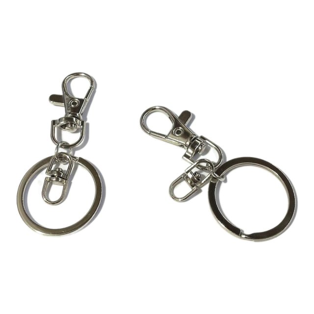 ARO LLAVERO CHATO 30MM CON MOSQUETON 38MM - 972-90