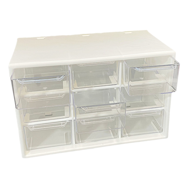 CAJA ORGANIZADORA PLASTICO CON CAJONES 18X9.5X11.5CM - PARA KIT
