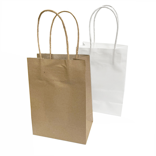 BOLSA PAPEL KRAFT 15.5X12X6.5CM