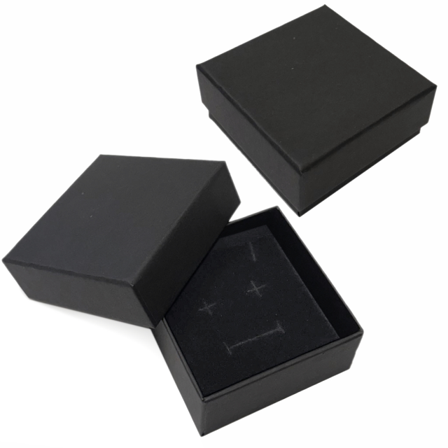 CAJA CARTON (77X77X33MM) - NEGRO