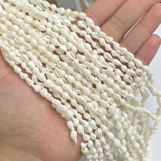 BUZIOS - CARACOLES BLANCOS 9X6MM APROX (MAR)