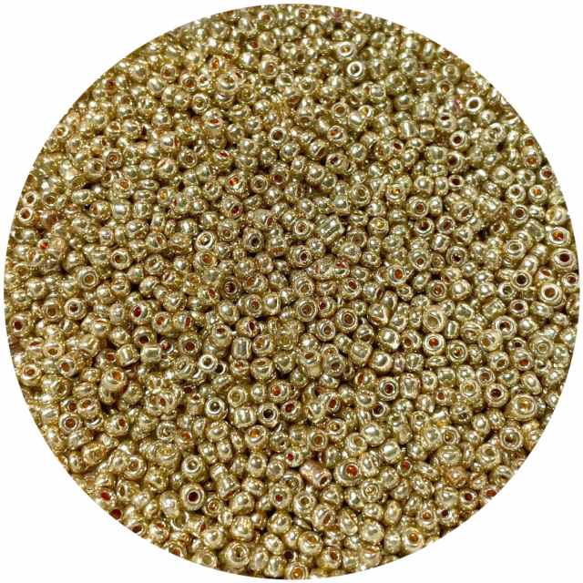 MOSTACILLAS 3X2MM METALIZADAS - DORADO