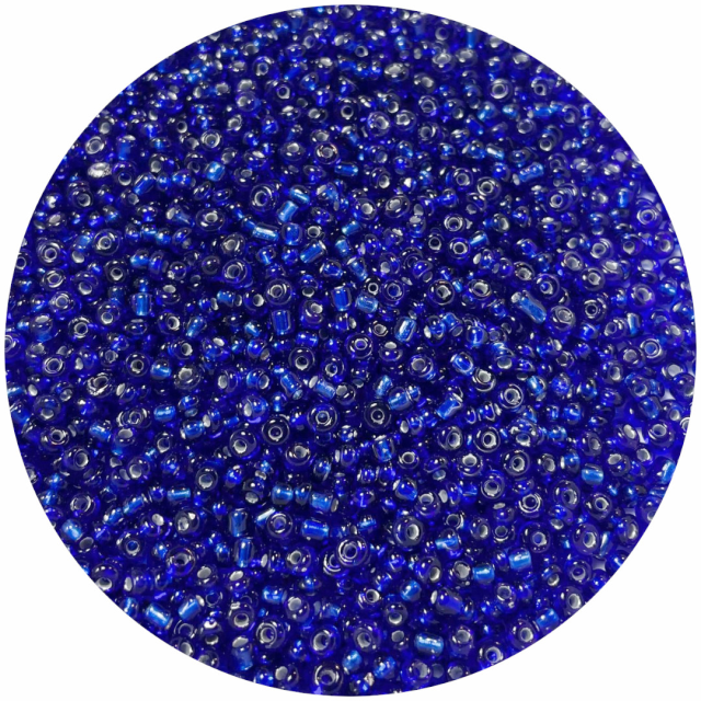 MOSTACILLAS 3X2MM PLATEADAS - AZUL