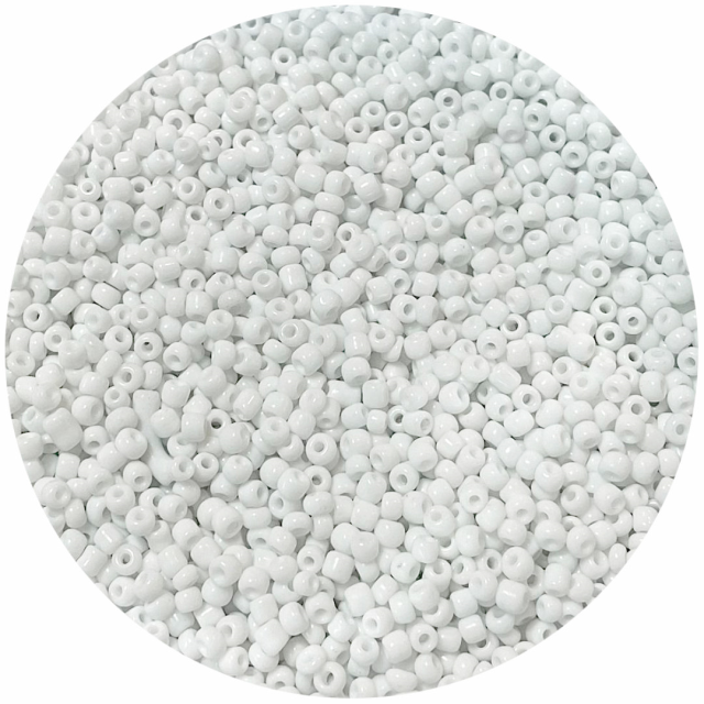 MOSTACILLAS 3X2MM OPACAS - BLANCO