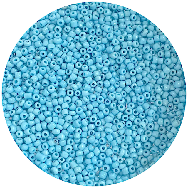 MOSTACILLAS 3X2MM OPACAS - CELESTE