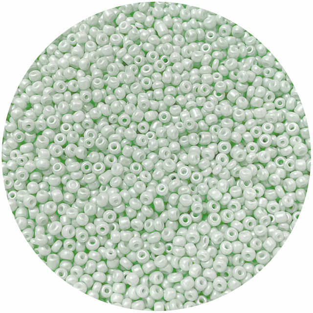 MOSTACILLAS 3X2MM PERLADAS  - VERDE CLARO