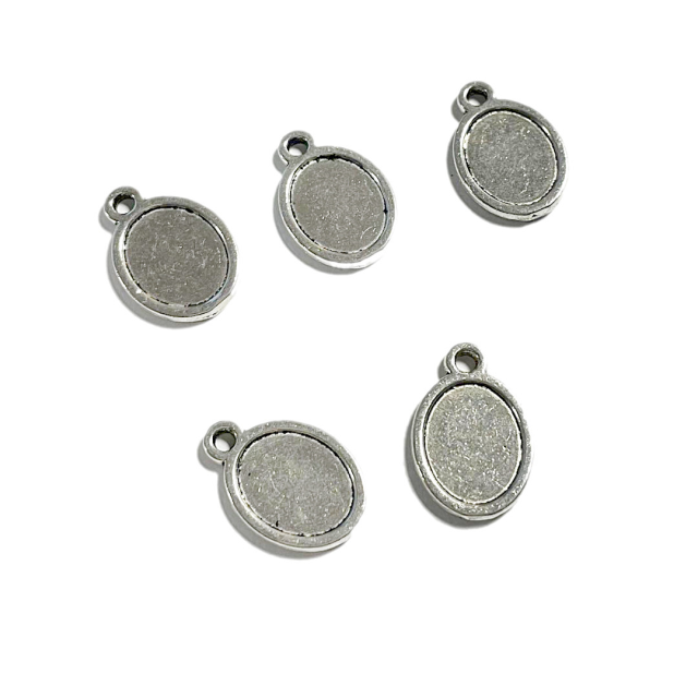 BASE MEDALLA OVAL 16X14MM  - PARA RESINA