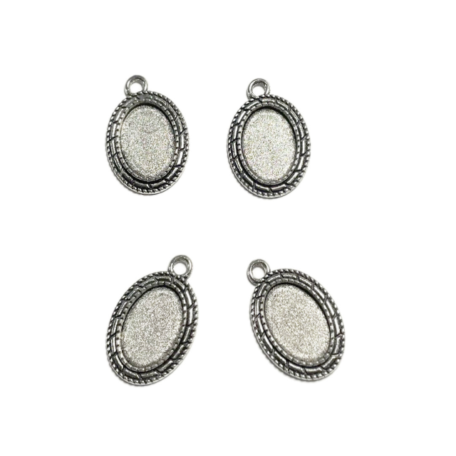 BASE MEDALLA OVAL 25X20MM  - PARA RESINA