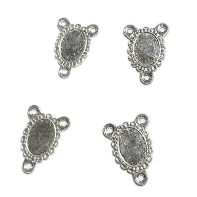 BASE MEDALLA VERONICA 22X18MM  - PARA RESINA