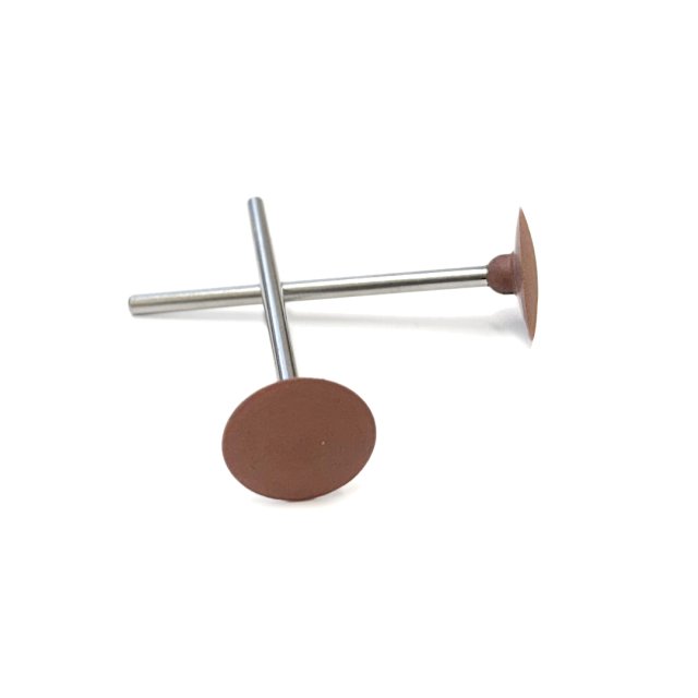 DISCO DE GOMA PULIDO 15MM - KOMET (MARRON)