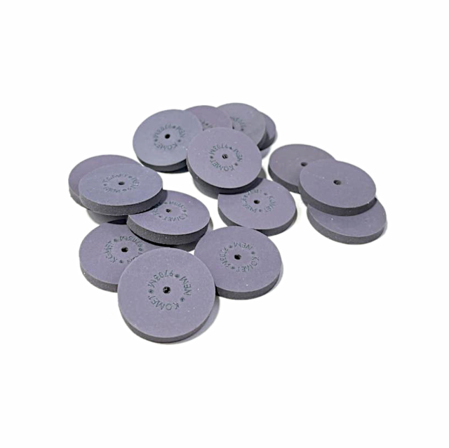 DISCO DE GOMA PULIDO 3X22MM - KOMET (VIOLETA)