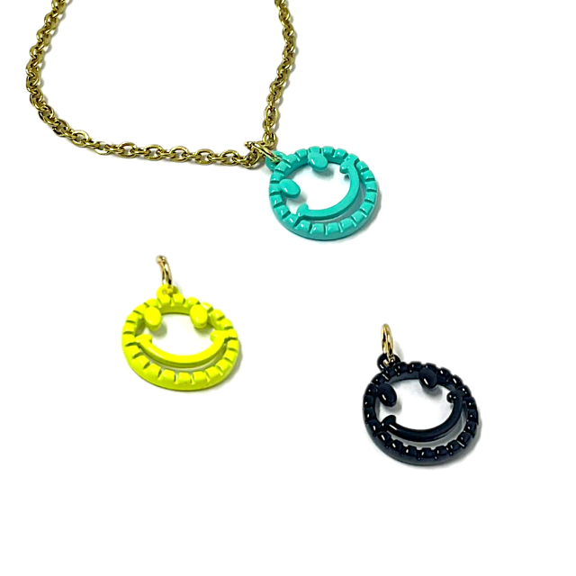 DIJE ESMALTADO SMILE-HAPPY FACE 13MM