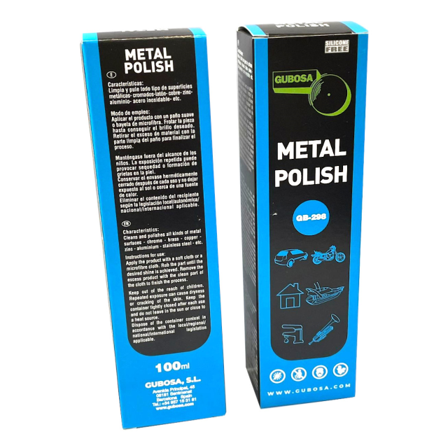 PASTA GUBOSA GB298 -METAL POLISH (PULIDOR DE METALES) -100ML