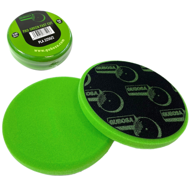 PAÑO PAD GUBOSA VERDE 150MM - PULIDO CORTE RAPIDO (USO AUTOMOTRIZ)