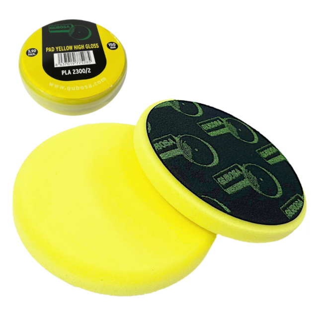 PAÑO PAD GUBOSA AMARILLO 150MM - ALTO BRILLO (USO AUTOMOTRIZ)