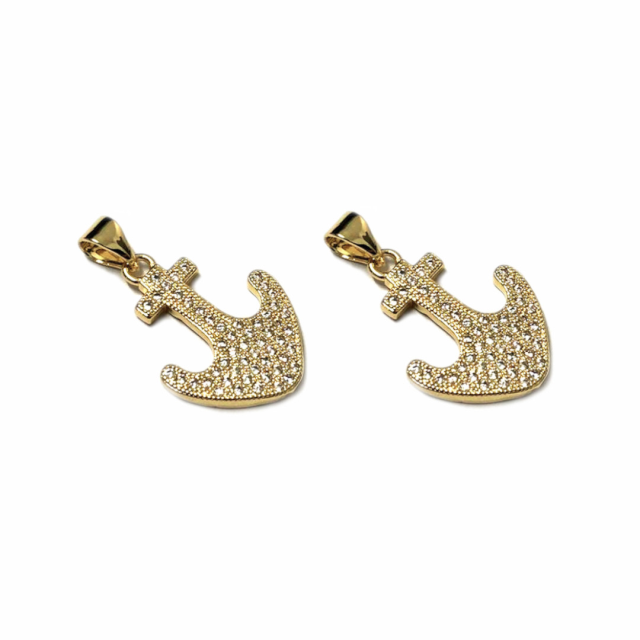 DIJE ANCLA 18X15MM - BAÑO DE ORO