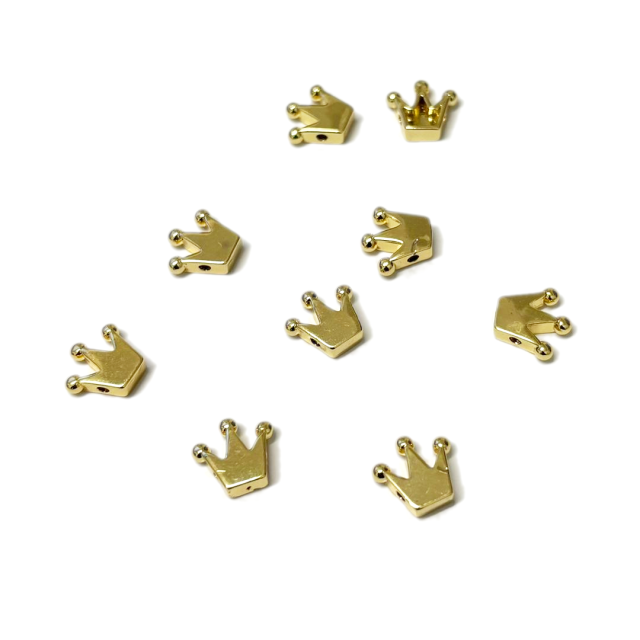 DIJE CORONA 10MM - BAÑO DE ORO (SEPARADOR)