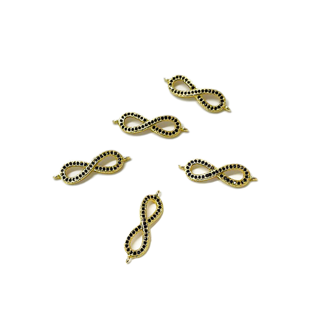 DIJE INFINITO 20X7MM - BAÑO DE DORADO